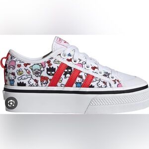 Brand New NWWT JUNIOR ADIDAS X HELLO KITTY SHOES